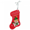 Набор для вышивания “Новогодний носок из фетра «Привет от снеговика»” “МП Студия”