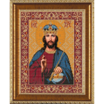 Ткань с рисунком для вышивания бисером “Христос Спаситель” “Нова Слобода”