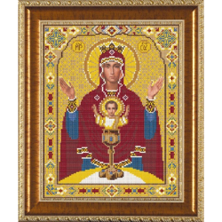 Ткань с рисунком для вышивания бисером “Богородица «Неупиваемая чаша»” “Нова Слобода”