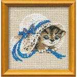 Набор для вышивания "Котёнок в шляпе" "Риолис"
